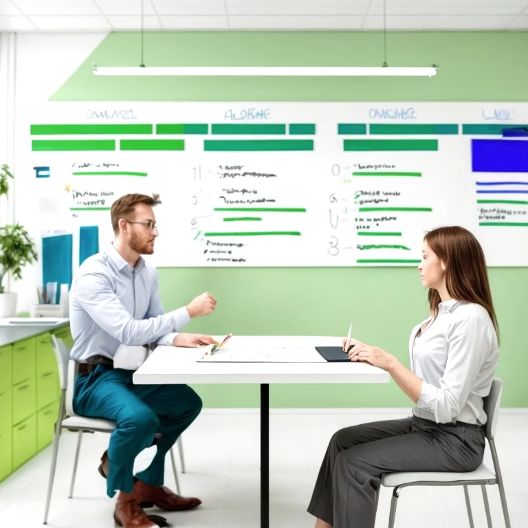 Screenshot of progress tracking dashboard